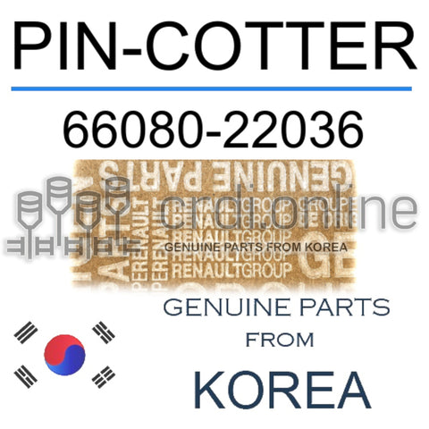 PIN-COTTER [ORIGINAL] 66080-22036 6608022036 66080 22036