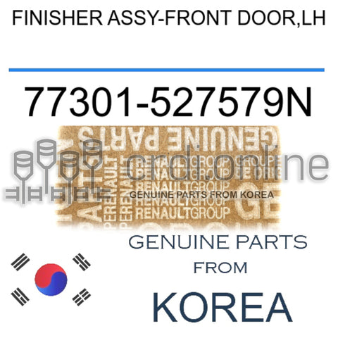 FINISHER ASSY-FRONT DOOR,LH [ORIGINAL] 77301-527579N 77301527579N 77301 527579N