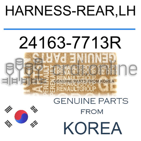 HARNESS-REAR,LH [ORIGINAL] 24163-7713R 241637713R 24163 7713R