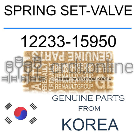 SPRING SET-VALVE [ORIGINAL] 12233-15950 1223315950 12233 15950