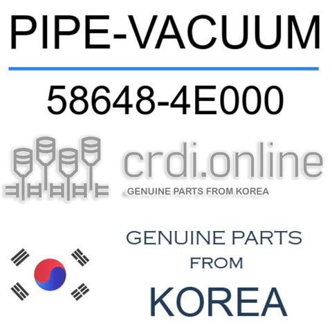 PIPE-VACUUM 58648-4E000 586484E000 58648 4E000