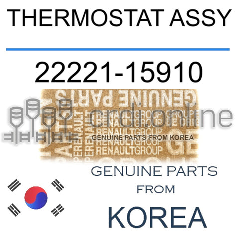 THERMOSTAT ASSY [ORIGINAL] 22221-15910 2222115910 22221 15910