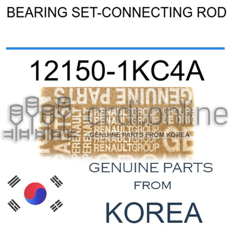 BEARING SET-CONNECTING ROD [ORIGINAL] 12150-1KC4A 121501KC4A 12150 1KC4A