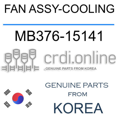 FAN ASSY-COOLING [ORIGINAL] MB376-15141 MB37615141 MB376 15141