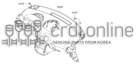 PANEL & PAD ASSY-INSTRUMENT 68200-0007R 682000007R 68200 0007R