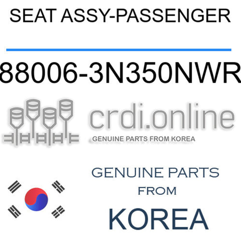 SEAT ASSY-PASSENGER [ORIGINAL] 88006-3N350NWR 880063N350NWR 88006 3N350NWR