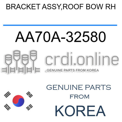 BRACKET ASSY,ROOF BOW RH AA70A-32580 AA70A32580 AA70A 32580
