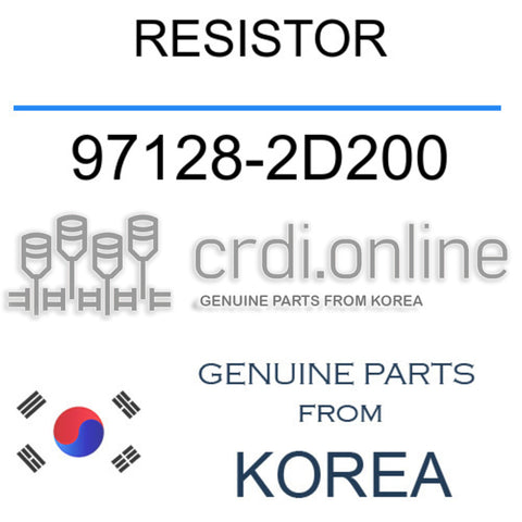 RESISTOR [ORIGINAL] 97128-2D200 971282D200 97128 2D200