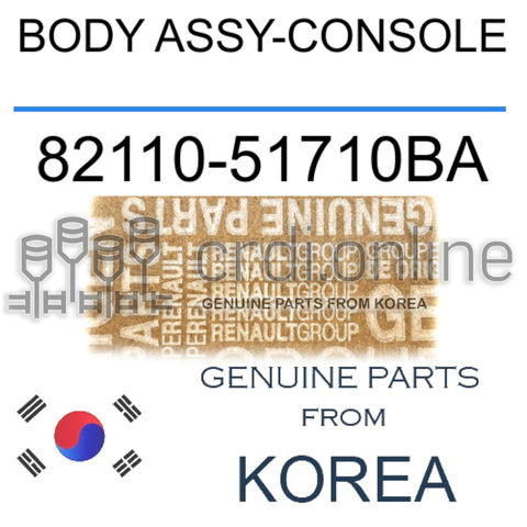 BODY ASSY-CONSOLE [ORIGINAL] 82110-51710BA 8211051710BA 82110 51710BA