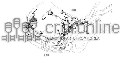 HARNESS-FRONT BUMPER 24070-2296R 240702296R 24070 2296R