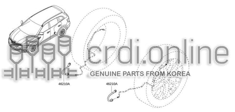 HOSE ASSY-BRAKE 46210-5HA0C 462105HA0C 46210 5HA0C