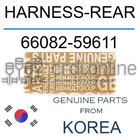 HARNESS-REAR [ORIGINAL] 66082-59611 6608259611 66082 59611