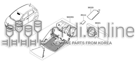 BASE-INSIDE MIRROR 82000-00449 8200000449 82000 00449