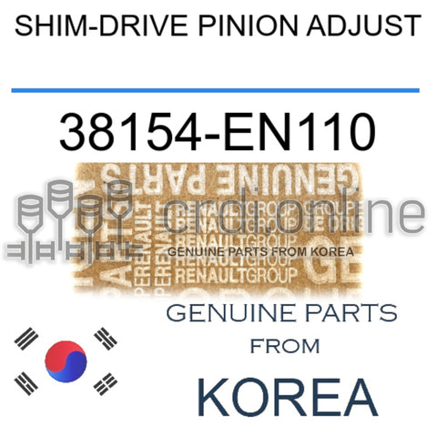 SHIM-DRIVE PINION ADJUST [ORIGINAL] 38154-EN110 38154EN110 38154 EN110