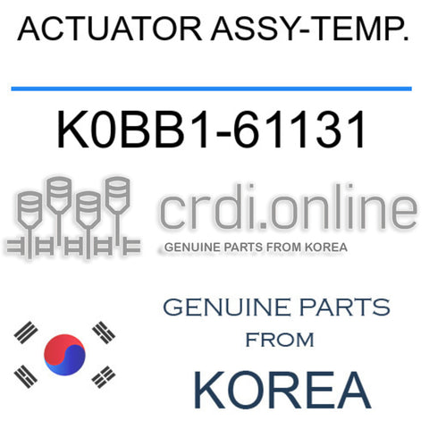 ACTUATOR ASSY-TEMP. [ORIGINAL] K0BB1-61131 K0BB161131 K0BB1 61131