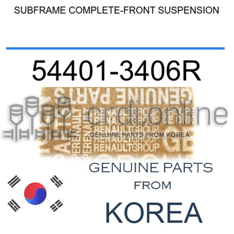 SUBFRAME COMPLETE-FRONT SUSPENSION [ORIGINAL] 54401-3406R 544013406R 54401 3406R