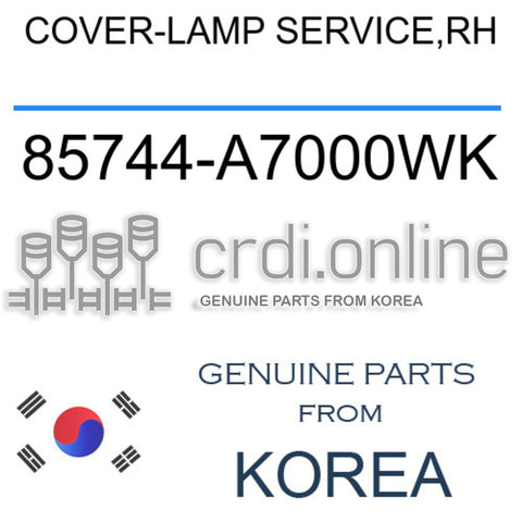 COVER-LAMP SERVICE,RH 85744-A7000WK 85744A7000WK 85744 A7000WK