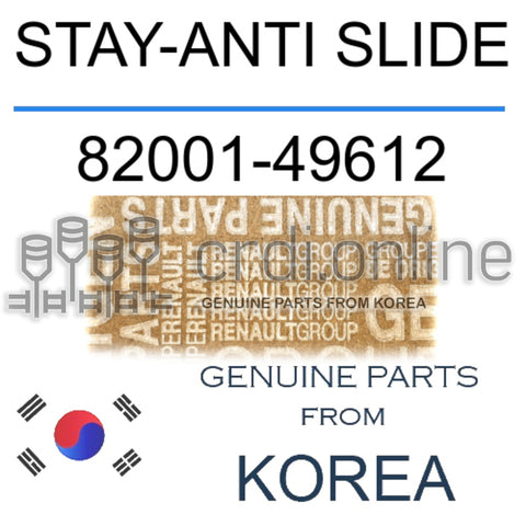 STAY-ANTI SLIDE [ORIGINAL] 82001-49612 8200149612 82001 49612