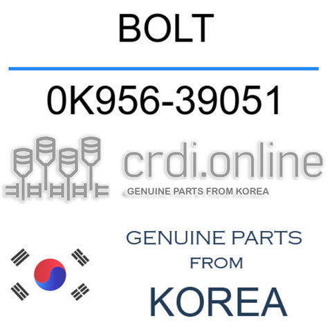 BOLT 0K956-39051 0K95639051 0K956 39051
