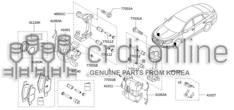 PAD KIT-FRONT DISC BRAKE 41060-3152R 410603152R 41060 3152R