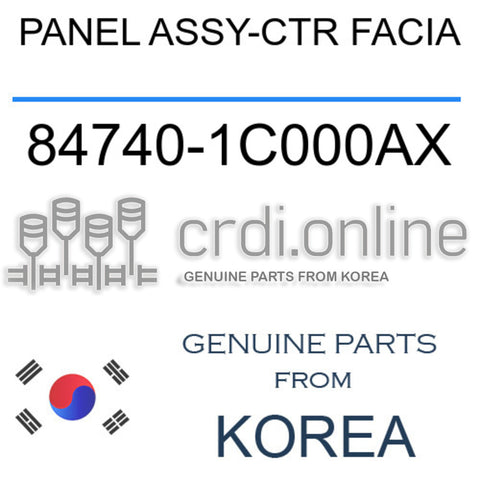 PANEL ASSY-CTR FACIA [ORIGINAL] 84740-1C000AX 847401C000AX 84740 1C000AX