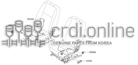 SWITCH ASSY-FRONT SEAT 87618-1708R 876181708R 87618 1708R
