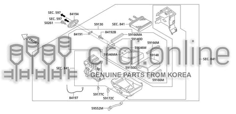 EVAPORATOR ASSY-FRONTW/EXPANSION VALVE 59130-31700 5913031700 59130 31700