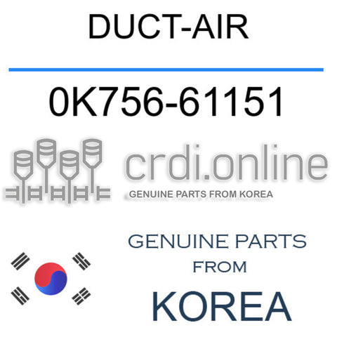 DUCT-AIR 0K756-61151 0K75661151 0K756 61151