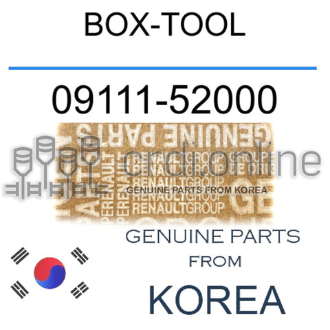 BOX-TOOL [ORIGINAL] 09111-52000 0911152000 09111 52000