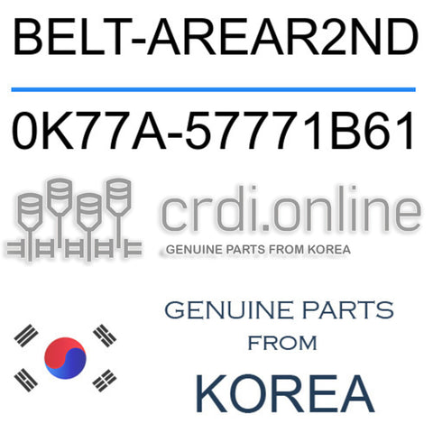 BELT-AREAR2ND 0K77A-57771B61 0K77A57771B61 0K77A 57771B61