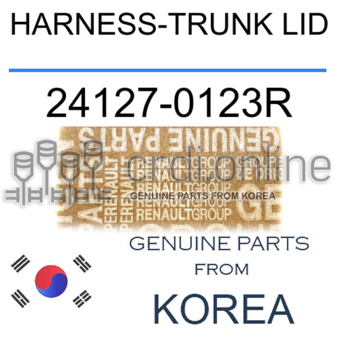 HARNESS-TRUNK LID [ORIGINAL] 24127-0123R 241270123R 24127 0123R