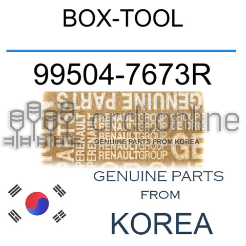 BOX-TOOL [ORIGINAL] 99504-7673R 995047673R 99504 7673R