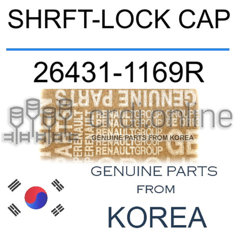 SHRFT-LOCK CAP [ORIGINAL] 26431-1169R 264311169R 26431 1169R