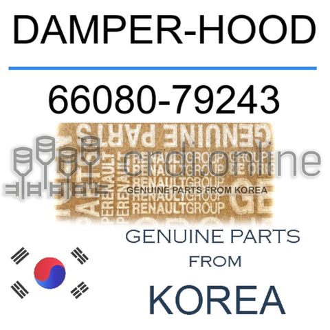 DAMPER-HOOD [ORIGINAL] 66080-79243 6608079243 66080 79243