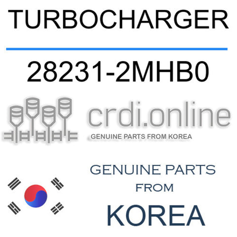 TURBOCHARGER [ORIGINAL] 28231-2MHB0 282312MHB0 28231 2MHB0