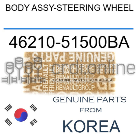 BODY ASSY-STEERING WHEEL [ORIGINAL] 46210-51500BA 4621051500BA 46210 51500BA