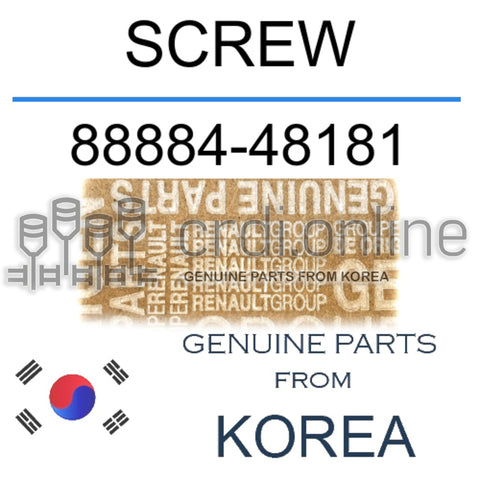 SCREW [ORIGINAL] 88884-48181 8888448181 88884 48181