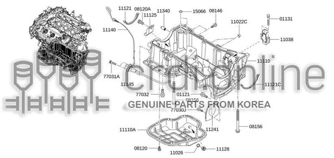 PAN ASSY-OILLOWER 11110-KB20B 11110KB20B 11110 KB20B