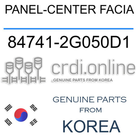 PANEL-CENTER FACIA [ORIGINAL] 84741-2G050D1 847412G050D1 84741 2G050D1