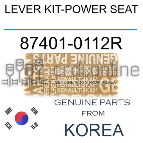 LEVER KIT-POWER SEAT [ORIGINAL] 87401-0112R 874010112R 87401 0112R