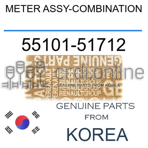 METER ASSY-COMBINATION [ORIGINAL] 55101-51712 5510151712 55101 51712
