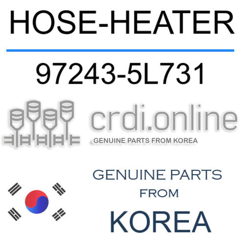 HOSE-HEATER [ORIGINAL] 97243-5L731 972435L731 97243 5L731