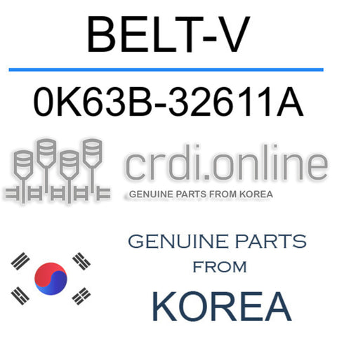 BELT-V 0K63B-32611A 0K63B32611A 0K63B 32611A