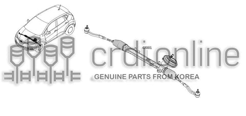 GEAR & LINKAGE ASSY-STEERING 49001-2863R 490012863R 49001 2863R