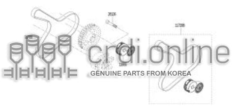 BELT & PULLEY KIT(W/O PULLEY) 11720-1175R 117201175R 11720 1175R