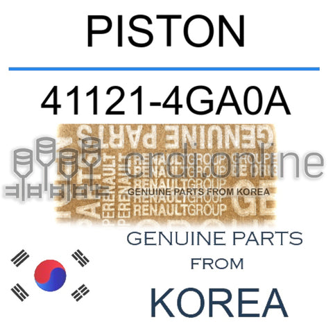 PISTON [ORIGINAL] 41121-4GA0A 411214GA0A 41121 4GA0A