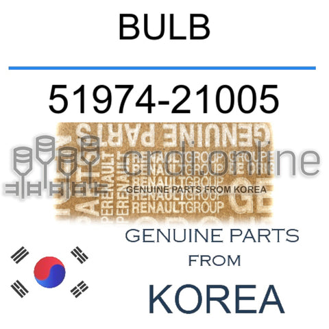 BULB [ORIGINAL] 51974-21005 5197421005 51974 21005