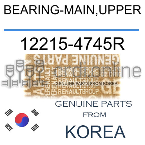 BEARING-MAIN,UPPER [ORIGINAL] 12215-4745R 122154745R 12215 4745R