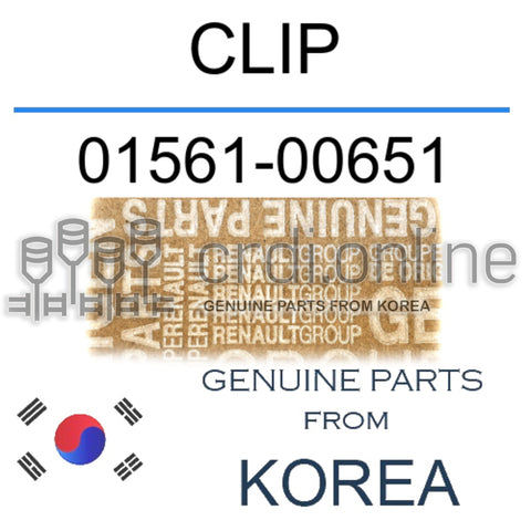 CLIP [ORIGINAL] 01561-00651 0156100651 01561 00651