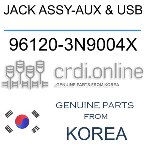 JACK ASSY-AUX & USB [ORIGINAL] 96120-3N9004X 961203N9004X 96120 3N9004X